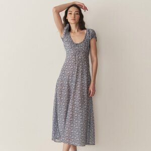 Doen Sofia Dress Blue Porcelain Tea Floral